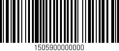 Código de barras (EAN, GTIN, SKU, ISBN): '1505900000000'