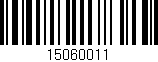 Código de barras (EAN, GTIN, SKU, ISBN): '15060011'