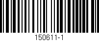Código de barras (EAN, GTIN, SKU, ISBN): '150611-1'