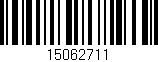 Código de barras (EAN, GTIN, SKU, ISBN): '15062711'