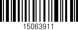 Código de barras (EAN, GTIN, SKU, ISBN): '15063911'