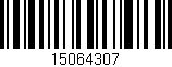 Código de barras (EAN, GTIN, SKU, ISBN): '15064307'