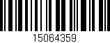 Código de barras (EAN, GTIN, SKU, ISBN): '15064359'