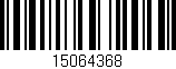 Código de barras (EAN, GTIN, SKU, ISBN): '15064368'