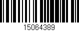 Código de barras (EAN, GTIN, SKU, ISBN): '15064389'
