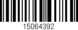Código de barras (EAN, GTIN, SKU, ISBN): '15064392'