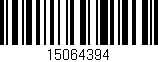Código de barras (EAN, GTIN, SKU, ISBN): '15064394'