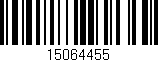 Código de barras (EAN, GTIN, SKU, ISBN): '15064455'