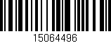 Código de barras (EAN, GTIN, SKU, ISBN): '15064496'