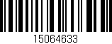 Código de barras (EAN, GTIN, SKU, ISBN): '15064633'
