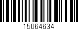 Código de barras (EAN, GTIN, SKU, ISBN): '15064634'