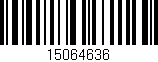 Código de barras (EAN, GTIN, SKU, ISBN): '15064636'