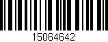 Código de barras (EAN, GTIN, SKU, ISBN): '15064642'