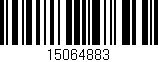 Código de barras (EAN, GTIN, SKU, ISBN): '15064883'