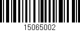 Código de barras (EAN, GTIN, SKU, ISBN): '15065002'
