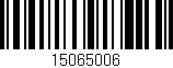 Código de barras (EAN, GTIN, SKU, ISBN): '15065006'
