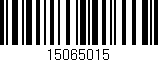 Código de barras (EAN, GTIN, SKU, ISBN): '15065015'