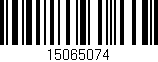 Código de barras (EAN, GTIN, SKU, ISBN): '15065074'