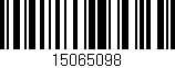 Código de barras (EAN, GTIN, SKU, ISBN): '15065098'
