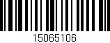 Código de barras (EAN, GTIN, SKU, ISBN): '15065106'