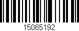 Código de barras (EAN, GTIN, SKU, ISBN): '15065192'