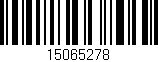 Código de barras (EAN, GTIN, SKU, ISBN): '15065278'