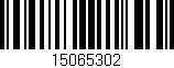 Código de barras (EAN, GTIN, SKU, ISBN): '15065302'