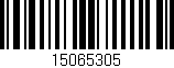 Código de barras (EAN, GTIN, SKU, ISBN): '15065305'
