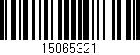 Código de barras (EAN, GTIN, SKU, ISBN): '15065321'