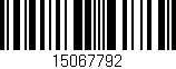 Código de barras (EAN, GTIN, SKU, ISBN): '15067792'