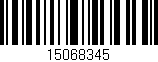 Código de barras (EAN, GTIN, SKU, ISBN): '15068345'