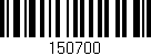 Código de barras (EAN, GTIN, SKU, ISBN): '150700'