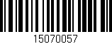Código de barras (EAN, GTIN, SKU, ISBN): '15070057'