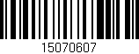 Código de barras (EAN, GTIN, SKU, ISBN): '15070607'