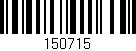 Código de barras (EAN, GTIN, SKU, ISBN): '150715'