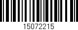 Código de barras (EAN, GTIN, SKU, ISBN): '15072215'