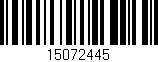 Código de barras (EAN, GTIN, SKU, ISBN): '15072445'