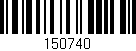 Código de barras (EAN, GTIN, SKU, ISBN): '150740'