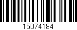 Código de barras (EAN, GTIN, SKU, ISBN): '15074184'