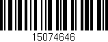 Código de barras (EAN, GTIN, SKU, ISBN): '15074646'