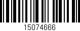 Código de barras (EAN, GTIN, SKU, ISBN): '15074666'