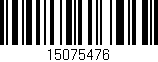 Código de barras (EAN, GTIN, SKU, ISBN): '15075476'
