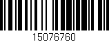 Código de barras (EAN, GTIN, SKU, ISBN): '15076760'