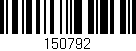Código de barras (EAN, GTIN, SKU, ISBN): '150792'
