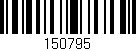 Código de barras (EAN, GTIN, SKU, ISBN): '150795'