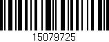 Código de barras (EAN, GTIN, SKU, ISBN): '15079725'