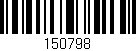 Código de barras (EAN, GTIN, SKU, ISBN): '150798'