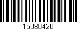 Código de barras (EAN, GTIN, SKU, ISBN): '15080420'
