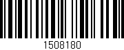 Código de barras (EAN, GTIN, SKU, ISBN): '1508180'