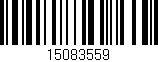 Código de barras (EAN, GTIN, SKU, ISBN): '15083559'